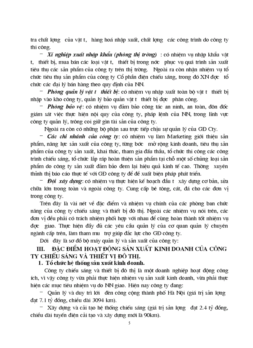 image for page Báo cáo thực tập tại Công ty chiếu sáng và thiết bị đô thị