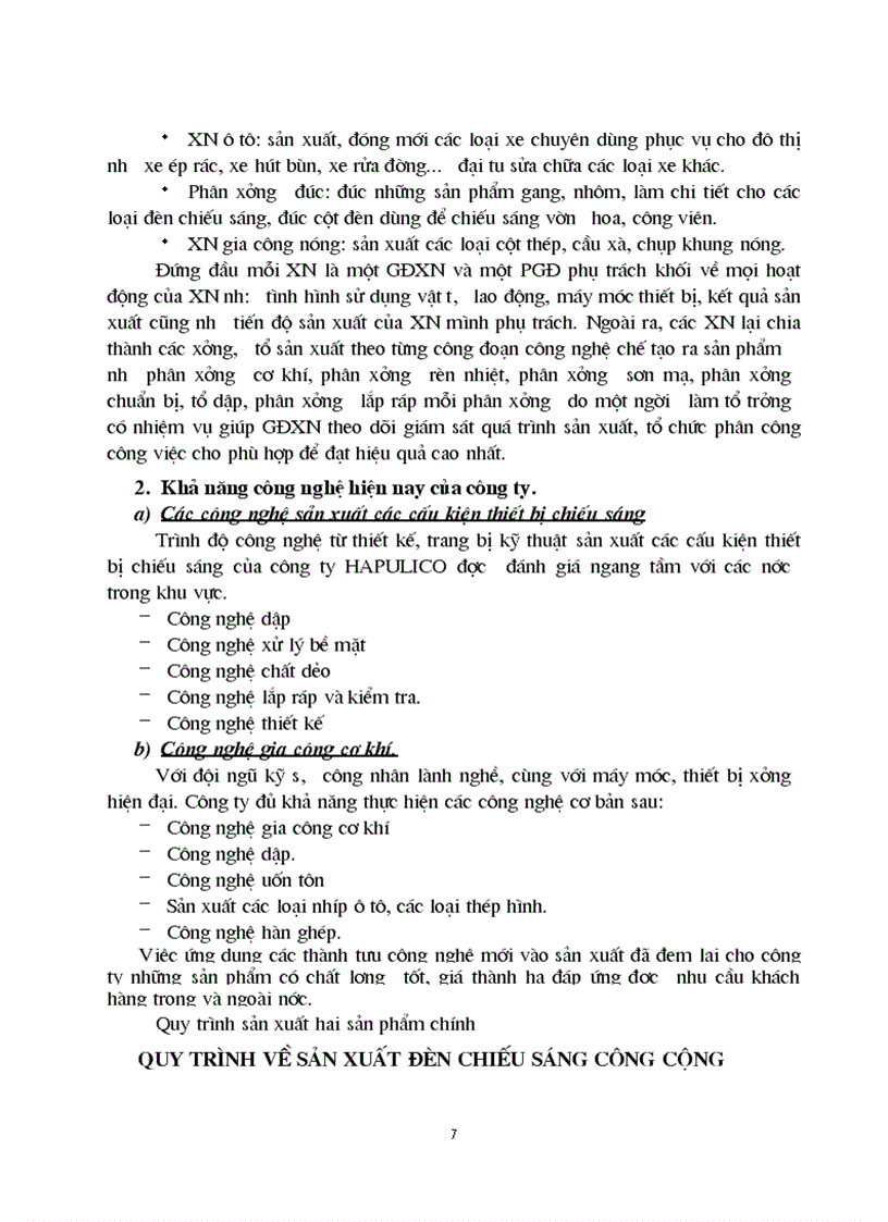 image for page Báo cáo thực tập tại Công ty chiếu sáng và thiết bị đô thị