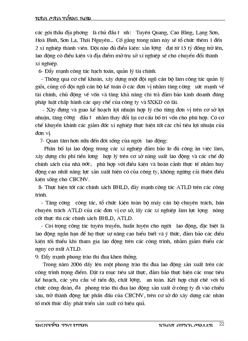 image for page Báo cáo thực tập tại Công ty cổ phần Vận Tải và Xây dựng Công trình