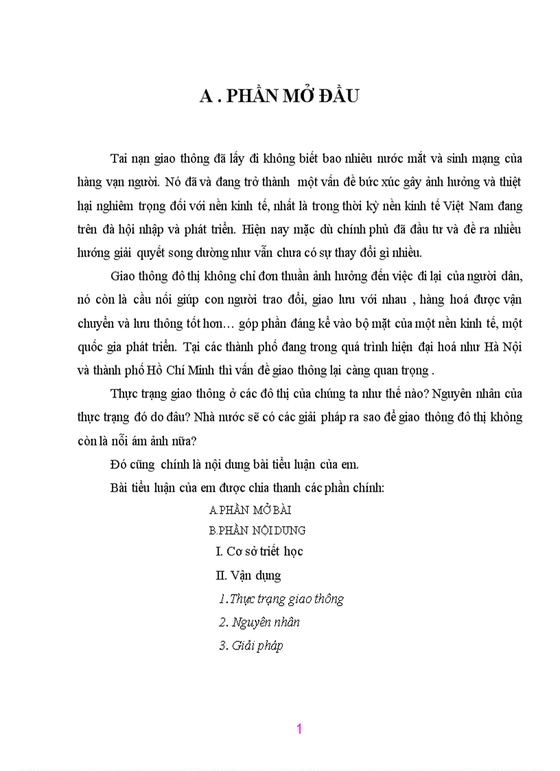 image for page Thực trạng giao thông ở các đô thị của chúng ta