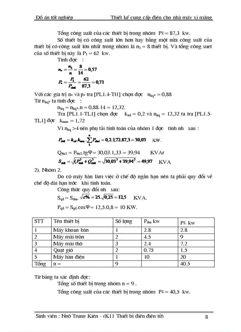 image for page Thiết kế cung cấp điện cho nhà máy xi măng