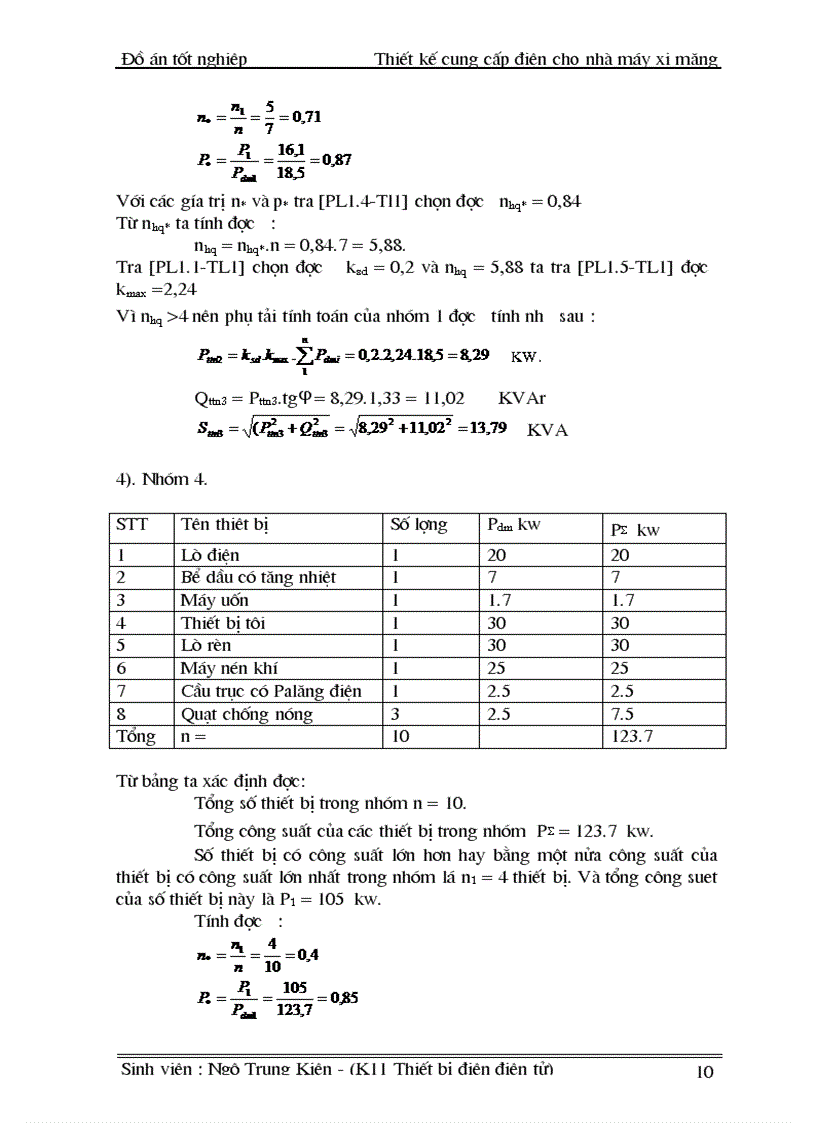 image for page Thiết kế cung cấp điện cho nhà máy xi măng