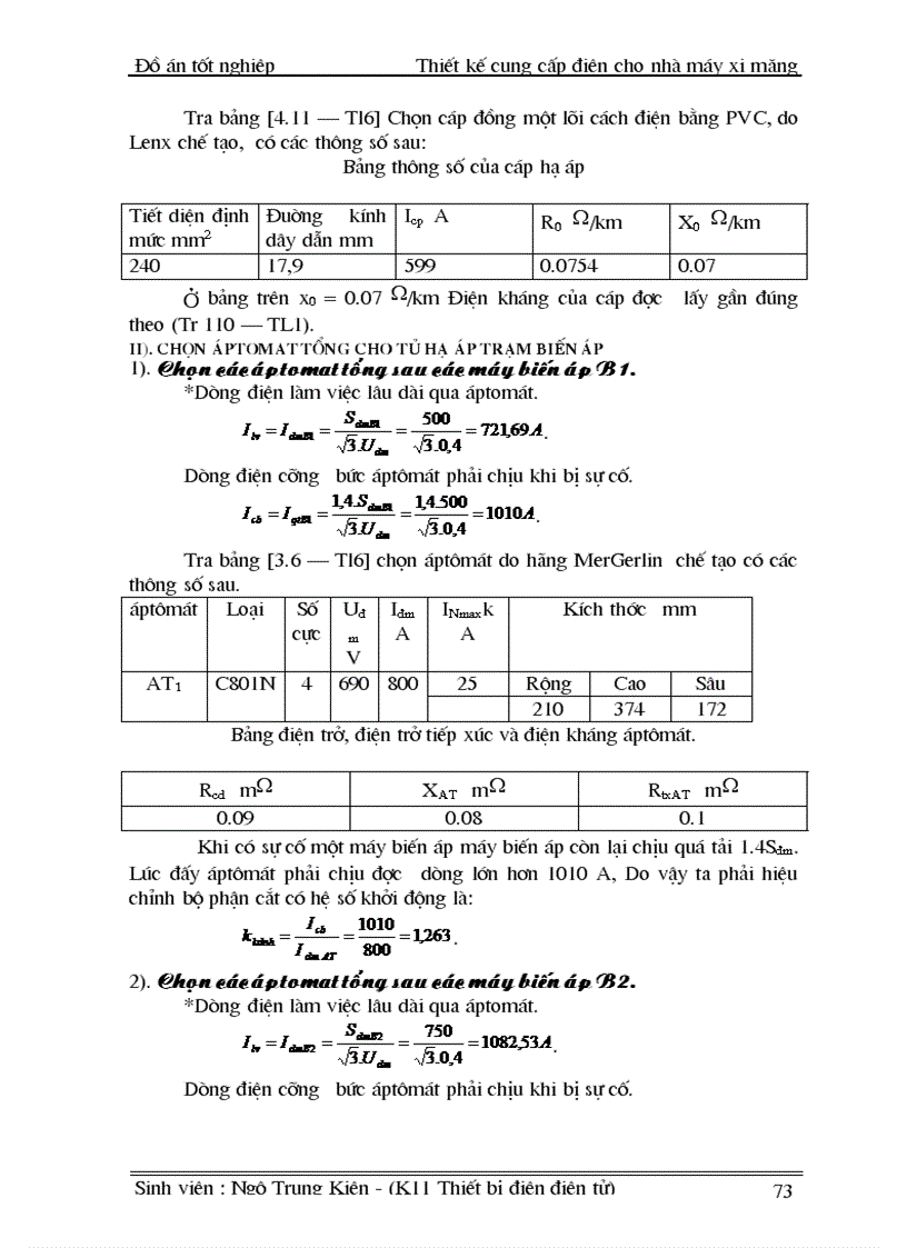 image for page Thiết kế cung cấp điện cho nhà máy xi măng