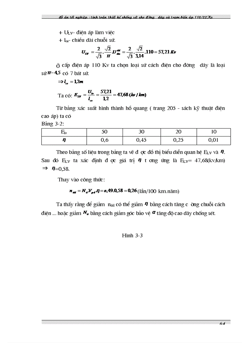 image for page Tính toán thiết kế chống sét cho đường dây và trạm biến áp 110kV