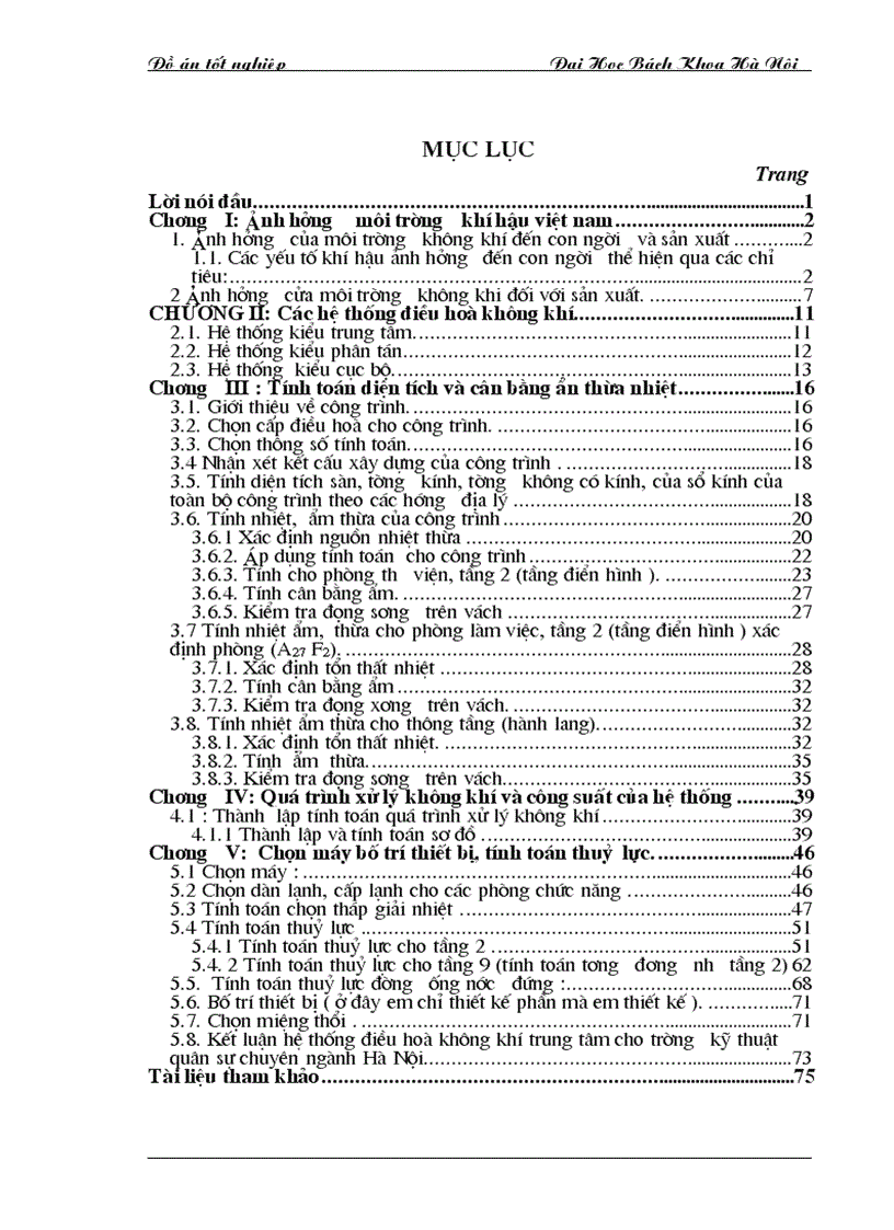 image for page Tính toán thiết kế hệ thống điều hòa nhiệt độ