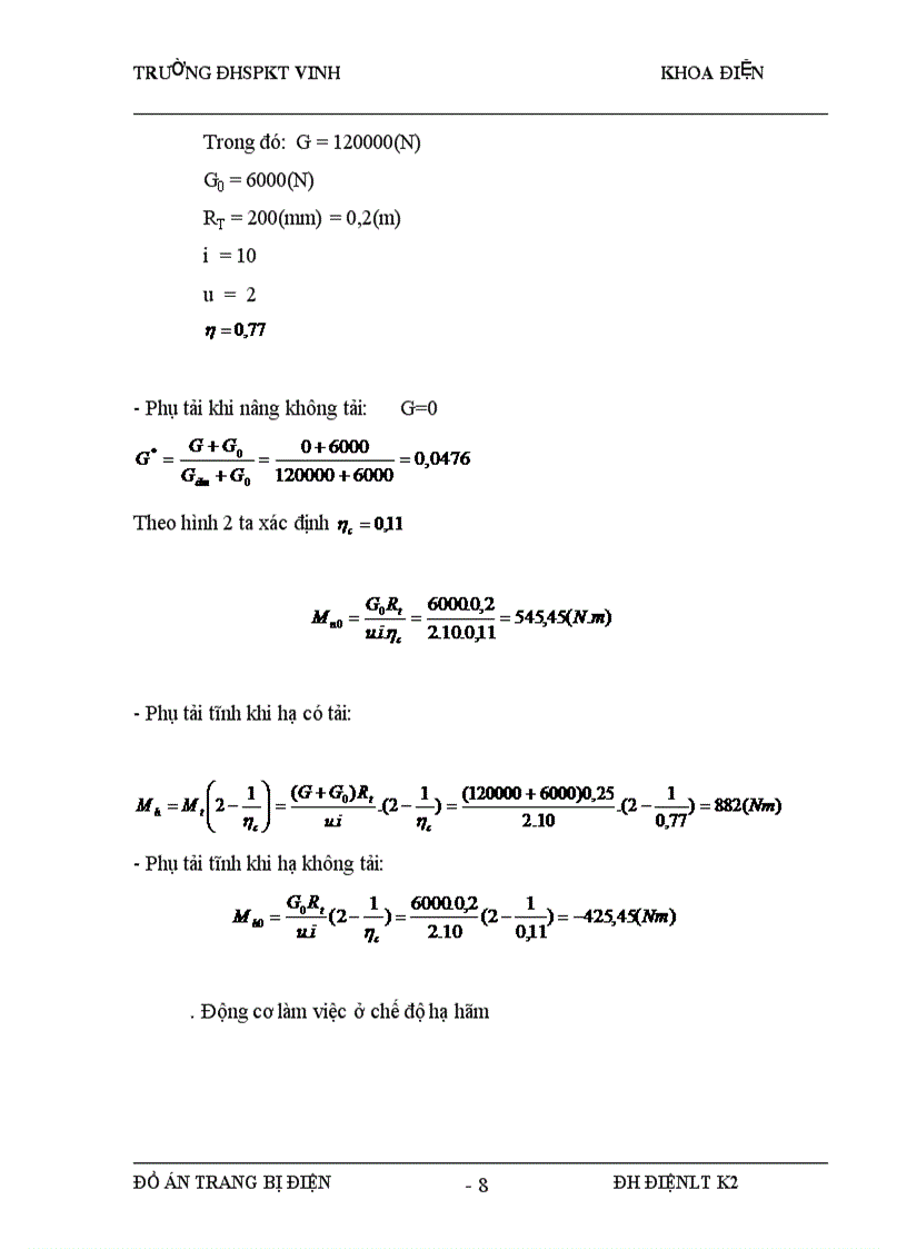 image for page Thiết kế trang bị điện cho máy nâng hạ cầu trục