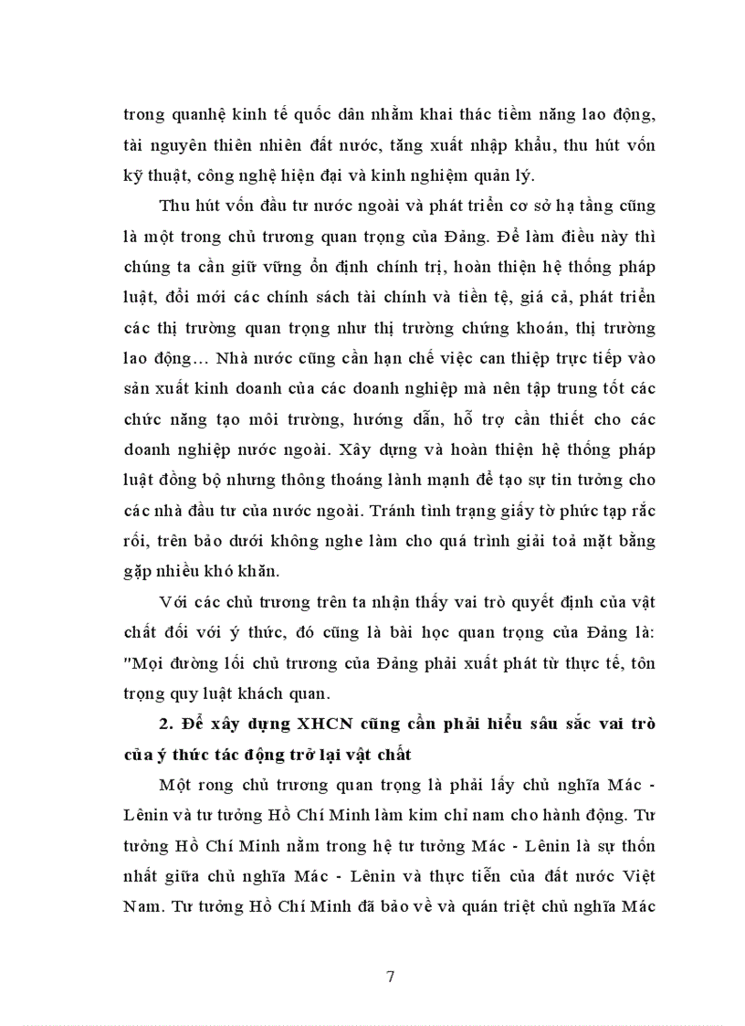 image for page Phân tích mối quan hệ giữa vật chất và ý thức vận dụng vào việc xây dựng xã hội chủ nghĩa ở nước ta