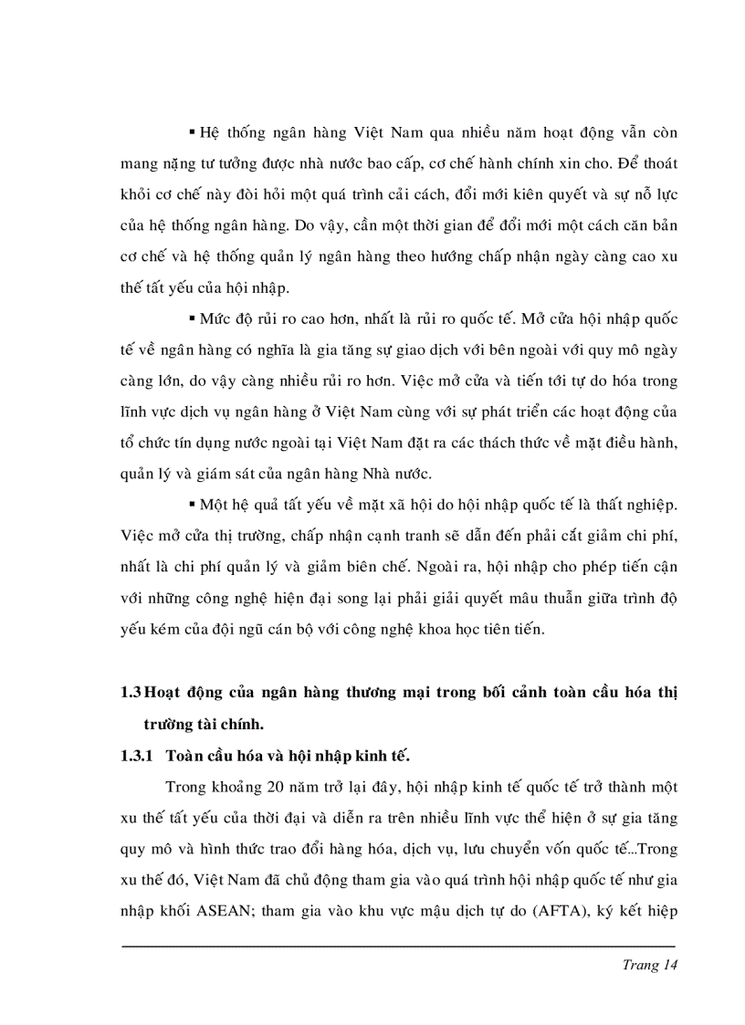 image for page Một số giải pháp nhằm nâng cao khả năng cạnh tranh của hệ thống Ngân hàng thương mại Việt Nam trong tiến trình hội nhập quốc tế