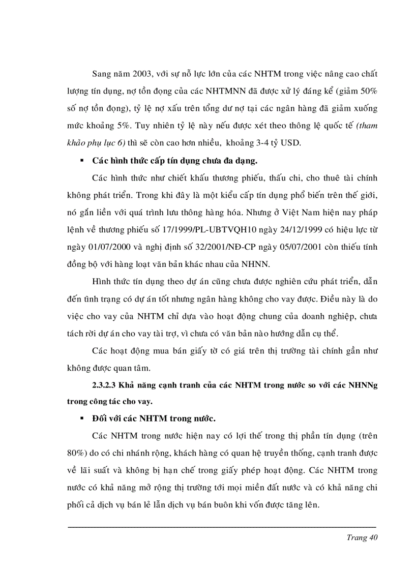 image for page Một số giải pháp nhằm nâng cao khả năng cạnh tranh của hệ thống Ngân hàng thương mại Việt Nam trong tiến trình hội nhập quốc tế