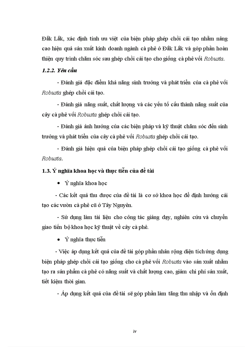 image for page Luận văn thạc sỹ Điều tra đặc điểm sinh trưởng phát triển năng suất và chất lượng của giống cà phê vối Robusta ghép chồi cải tạo ở Đắk Lắk