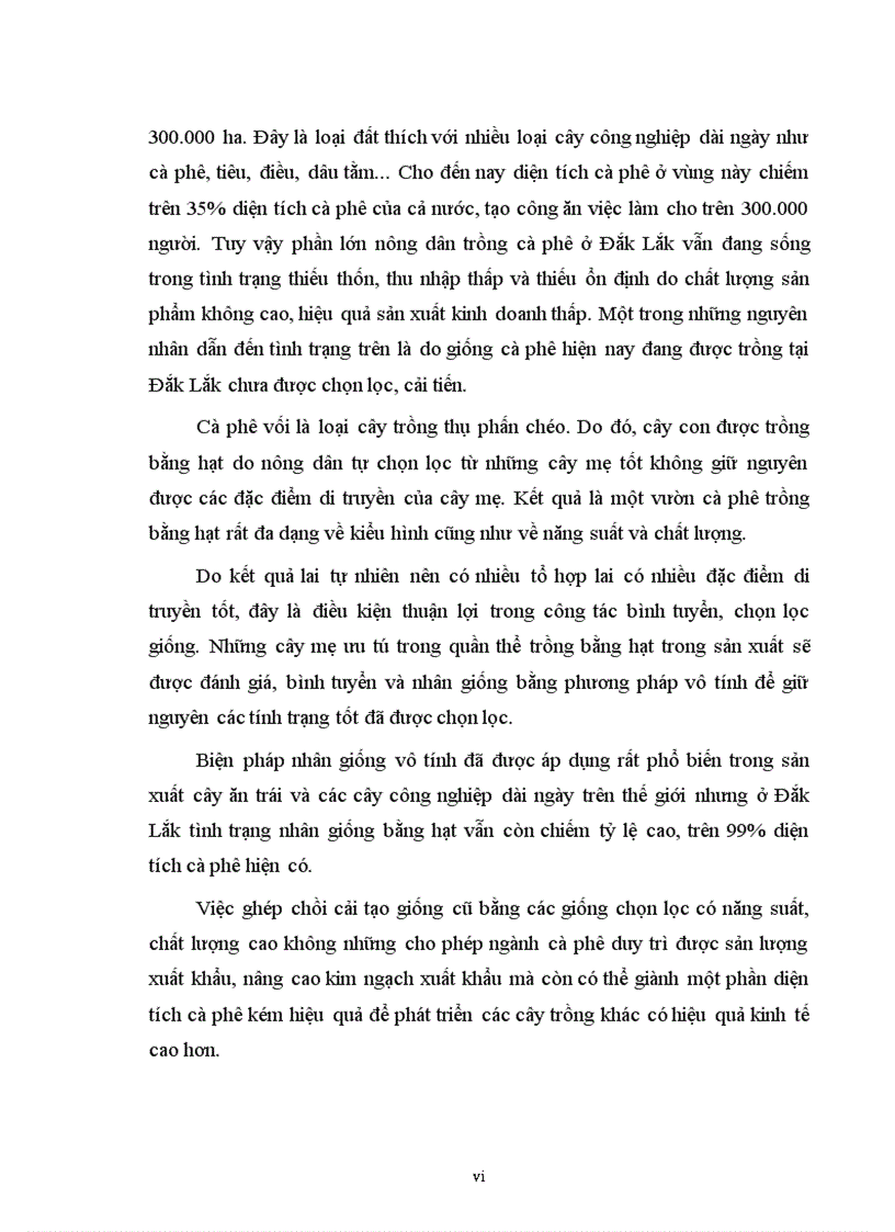 image for page Luận văn thạc sỹ Điều tra đặc điểm sinh trưởng phát triển năng suất và chất lượng của giống cà phê vối Robusta ghép chồi cải tạo ở Đắk Lắk