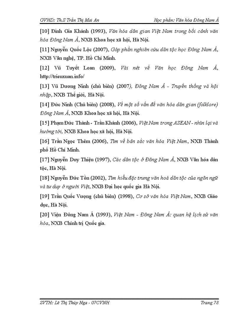 image for page Tính tương đồng và dị biệt trong văn hóa giữa các nước ở khu vực Đông Nam Á