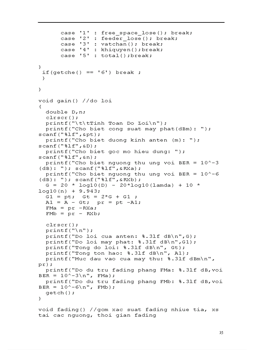 image for page Thiết kế và tính toán tuyến truyền dẫn Viba số thực tế