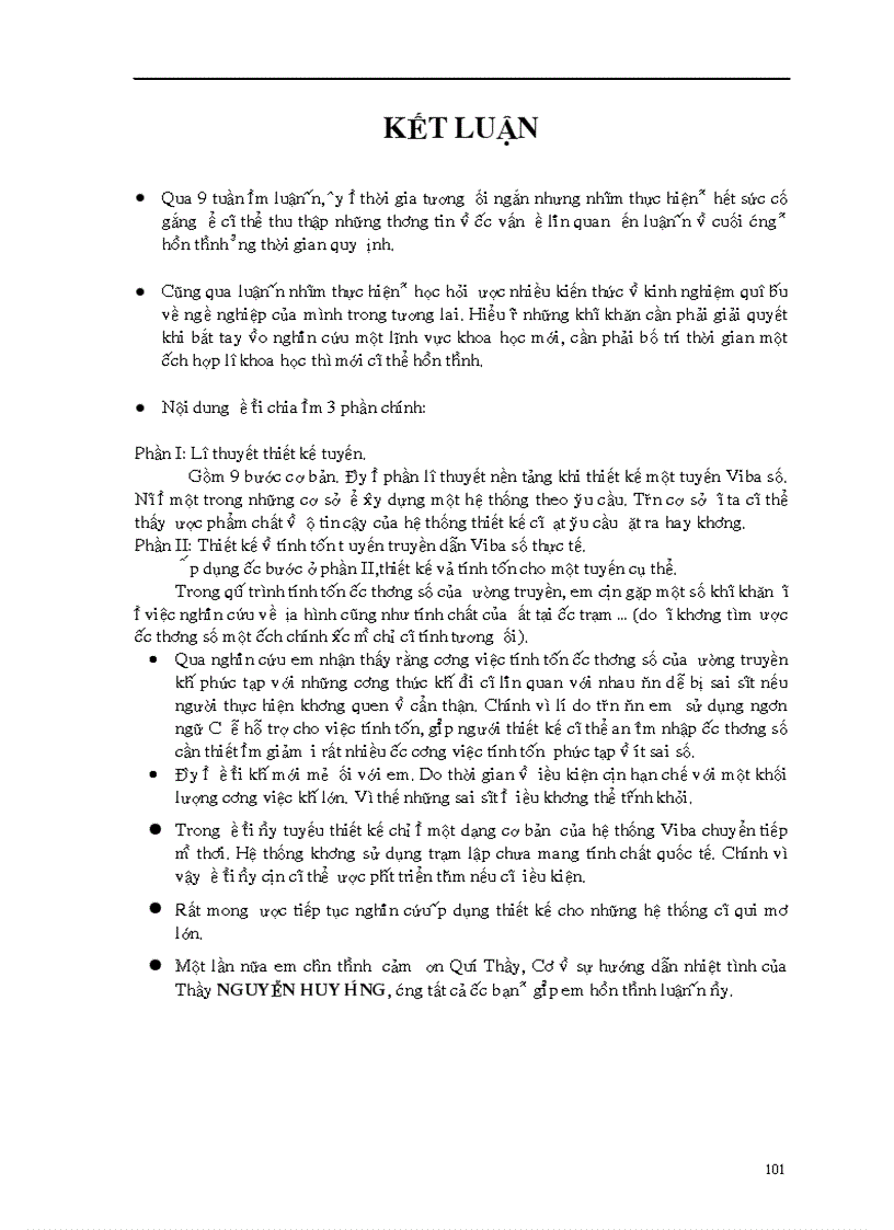 image for page Thiết kế và tính toán tuyến truyền dẫn Viba số thực tế