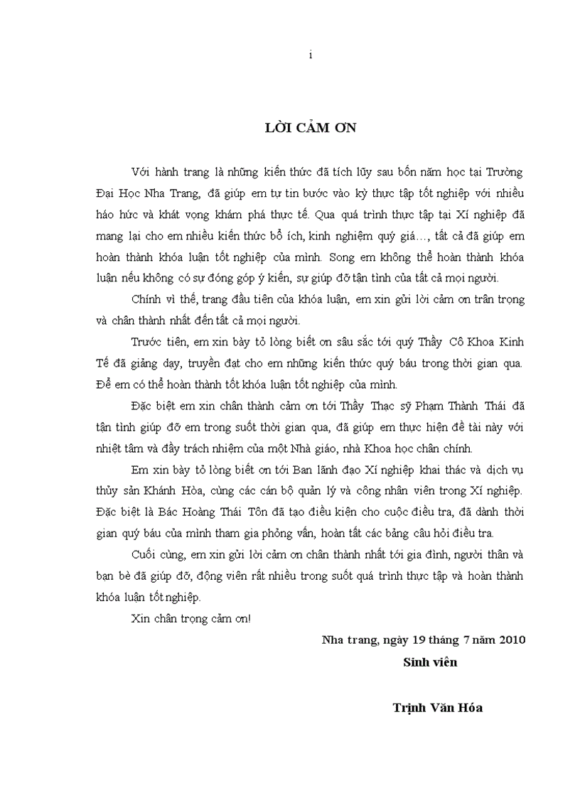 image for page Đo lường mức độ thỏa mãn của cán bộ công nhân viên đối với tổ chức tại Xí nghiệp khai thác và dịch vụ thủy sản Khánh Hòa