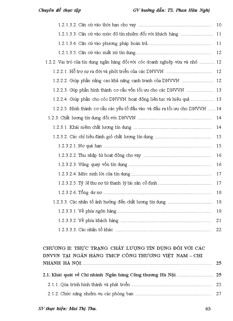 image for page Nâng cao chất lượng tín dụng đối với doanh nghiệp vừa và nhỏ tại Ngân hàng Thương mại Cổ phần Công thương Việt Nam Chi nhánh Hà Nội
