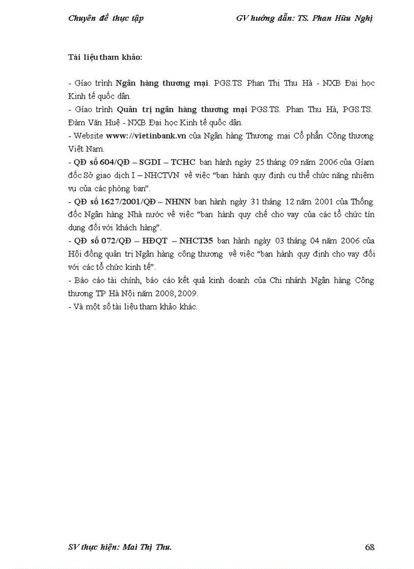 image for page Nâng cao chất lượng tín dụng đối với doanh nghiệp vừa và nhỏ tại Ngân hàng Thương mại Cổ phần Công thương Việt Nam Chi nhánh Hà Nội