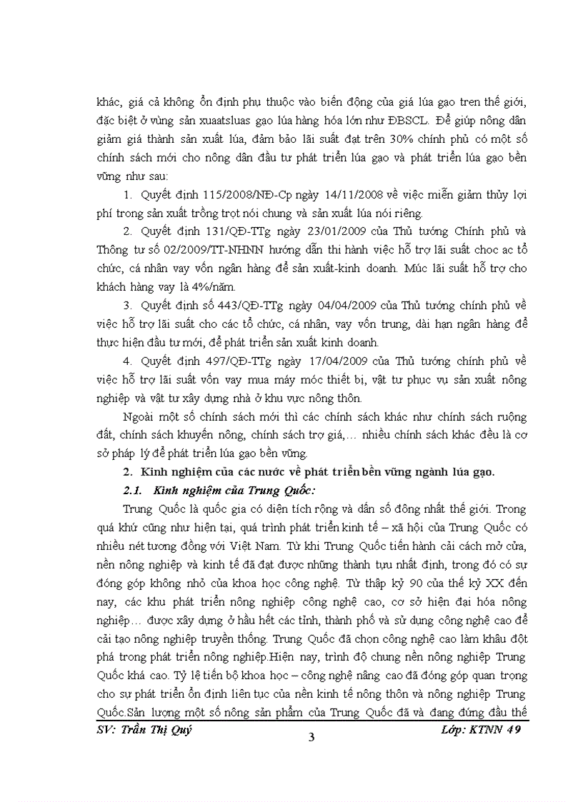 image for page Ngành sản xuất lúa gạo Việt Nam Thực trạng và giải pháp phát triển bền vững