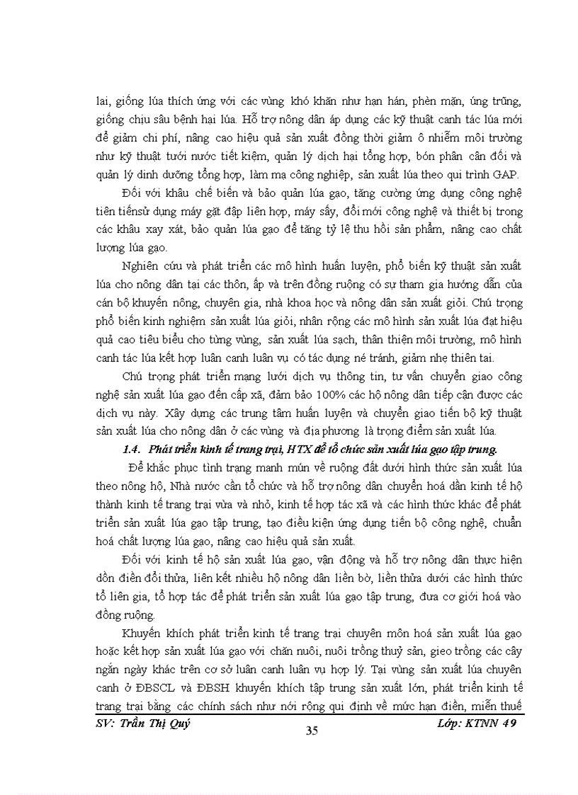 image for page Ngành sản xuất lúa gạo Việt Nam Thực trạng và giải pháp phát triển bền vững