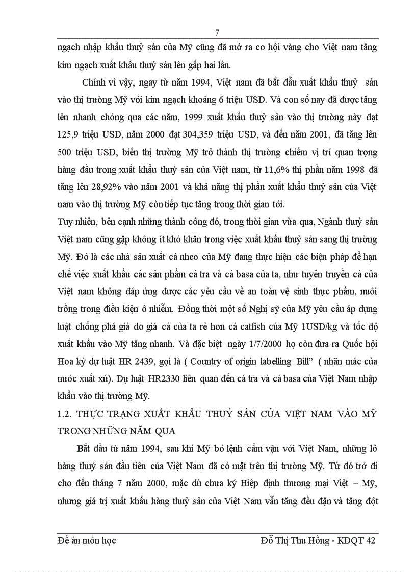 image for page Ảnh hưởng của môi trường luật pháp Mỹ tới hoạt động kinh doanh của công ty xuất khẩu thuỷ sản II Quảng Ninh