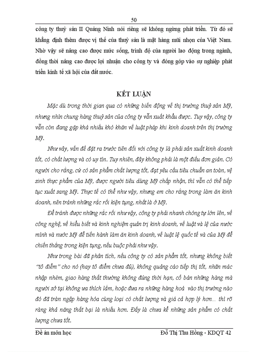 image for page Ảnh hưởng của môi trường luật pháp Mỹ tới hoạt động kinh doanh của công ty xuất khẩu thuỷ sản II Quảng Ninh