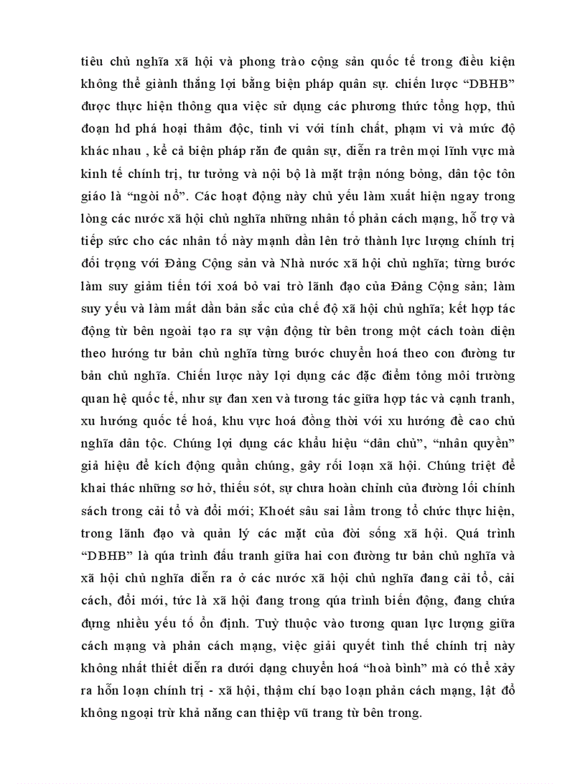 image for page Diễn biến hòa bình và chống diễn biến hòa bình của chủ nghĩa đế quốc trên mặt trận văn hoá tư tưởng ở Việt Nam