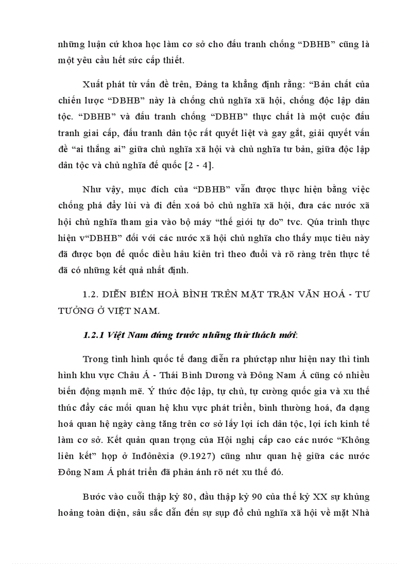 image for page Diễn biến hòa bình và chống diễn biến hòa bình của chủ nghĩa đế quốc trên mặt trận văn hoá tư tưởng ở Việt Nam