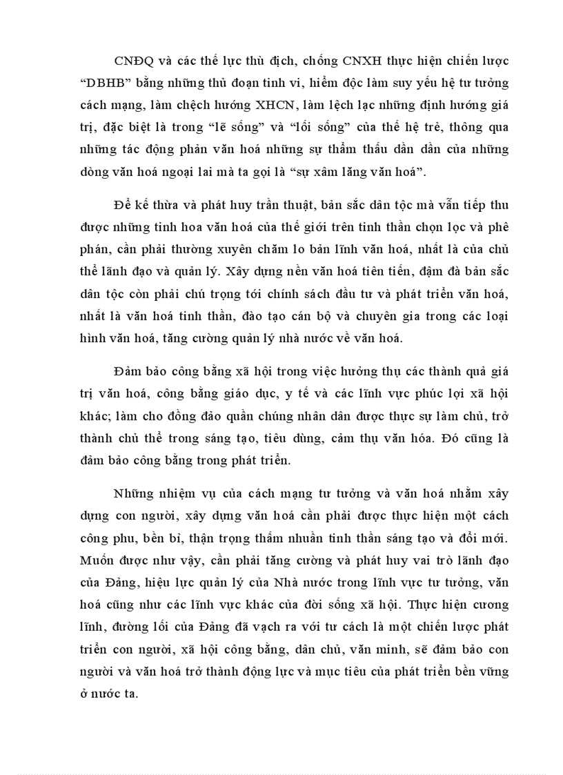 image for page Diễn biến hòa bình và chống diễn biến hòa bình của chủ nghĩa đế quốc trên mặt trận văn hoá tư tưởng ở Việt Nam