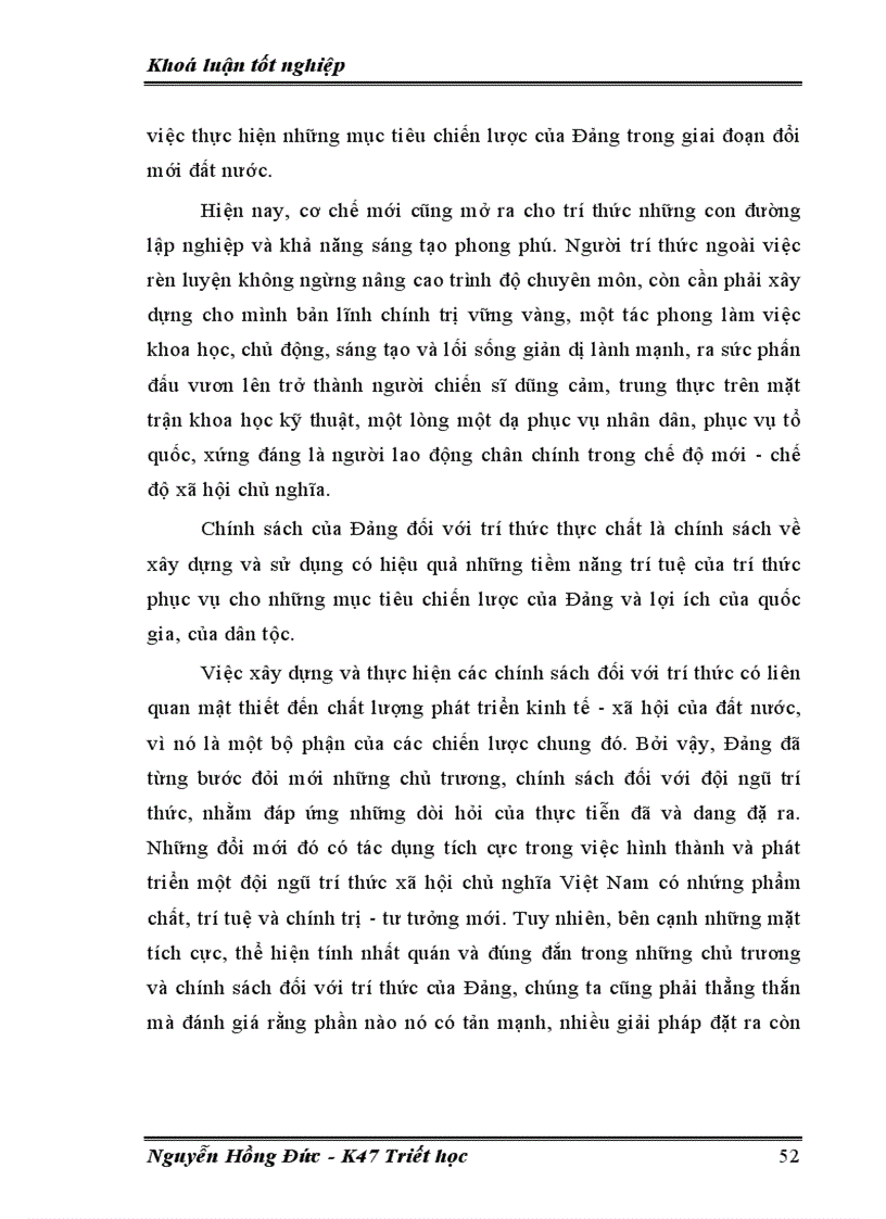 image for page Tiểu luận Đội ngũ trí thức Việt Nam với sự nghiệp công nghiệp hoá hiện đại hóa đất nước