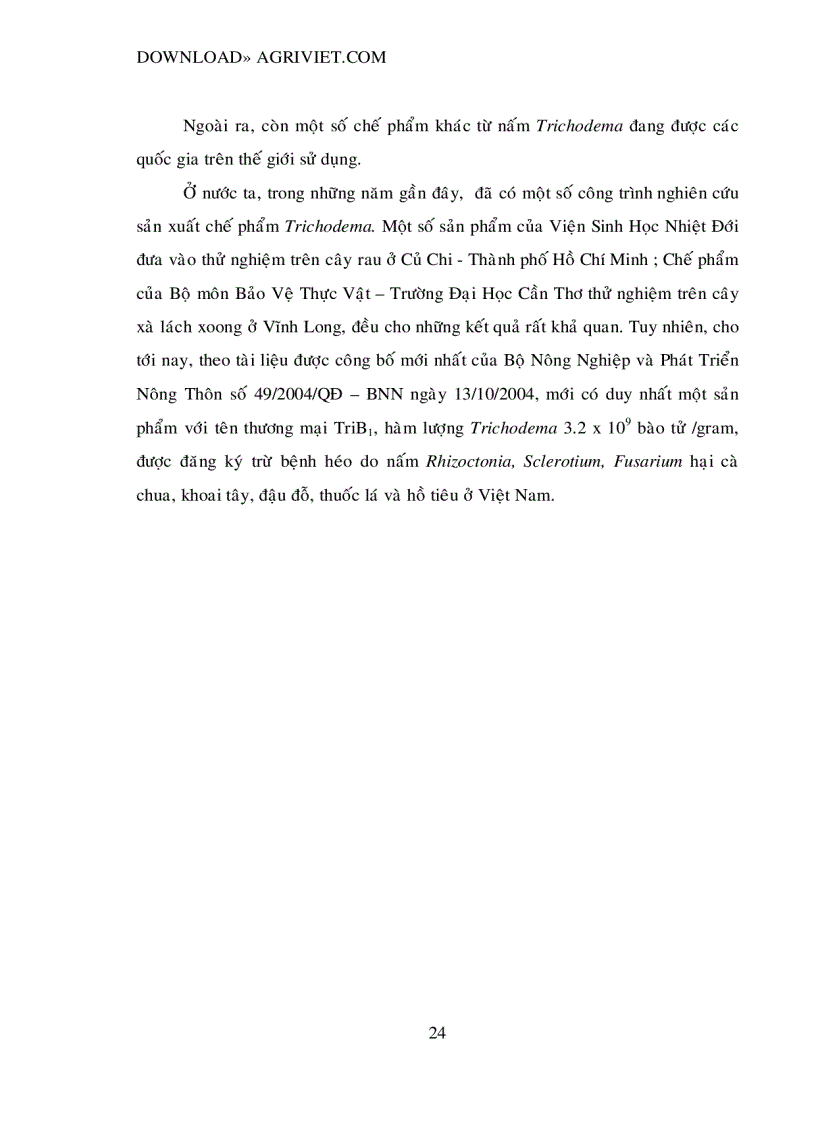 image for page Chọn lọc và nhân sinh khối nấm Trichoderma phần 2