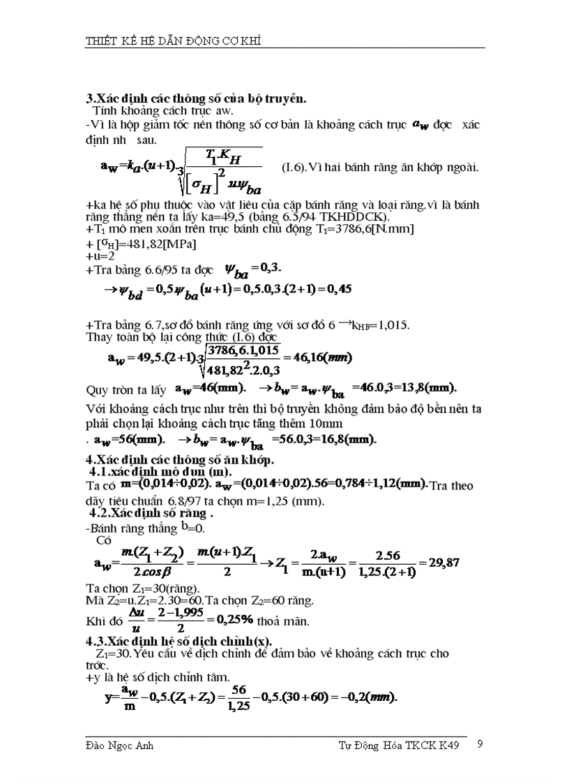 image for page Đồ án thiết kế môn học chi tiết máy trục vít bánh vít