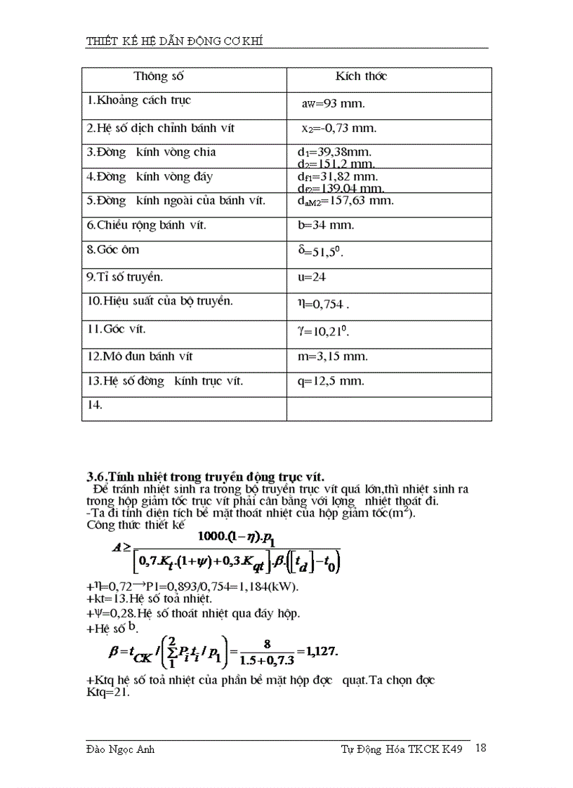 image for page Đồ án thiết kế môn học chi tiết máy trục vít bánh vít