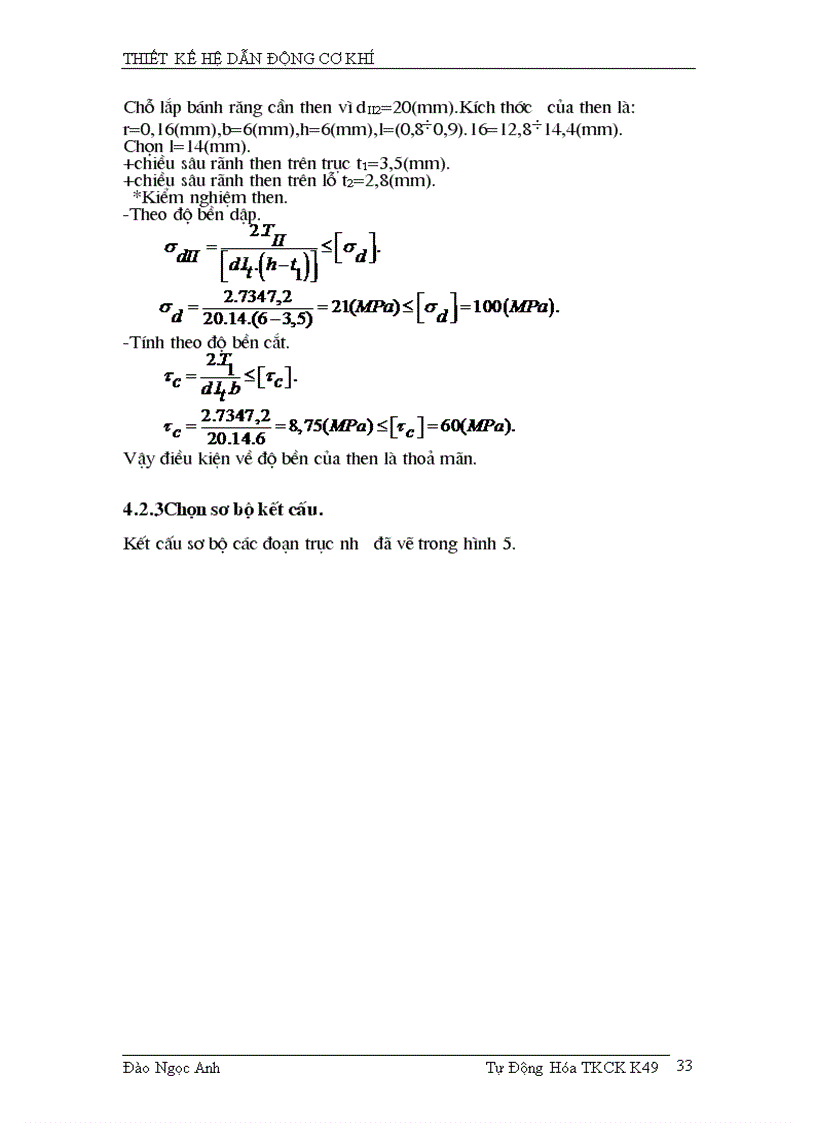 image for page Đồ án thiết kế môn học chi tiết máy trục vít bánh vít