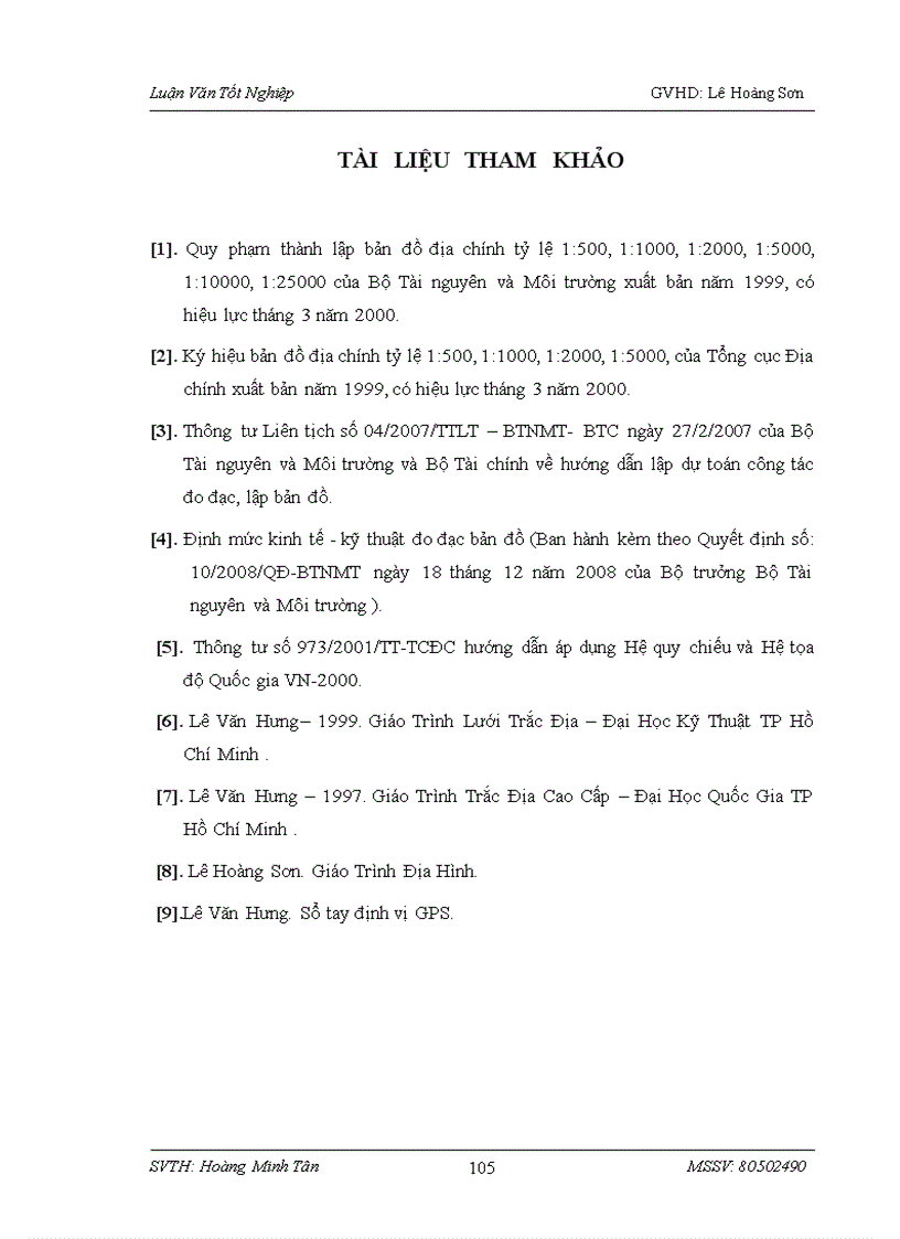 image for page Thiết kế lưới khống chế toạ độ phục vụ công tác đo vẽ bản đồ địa chính tỷ lệ 1 1000 1 2000 khu vực huyện Cần Đước tỉnh Long An