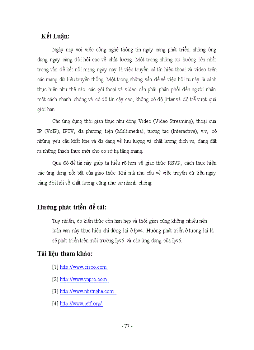 image for page Sử dụng giao thức RSVP Resource reservation protocol để ứng dụng trong mạng bị nghẽn