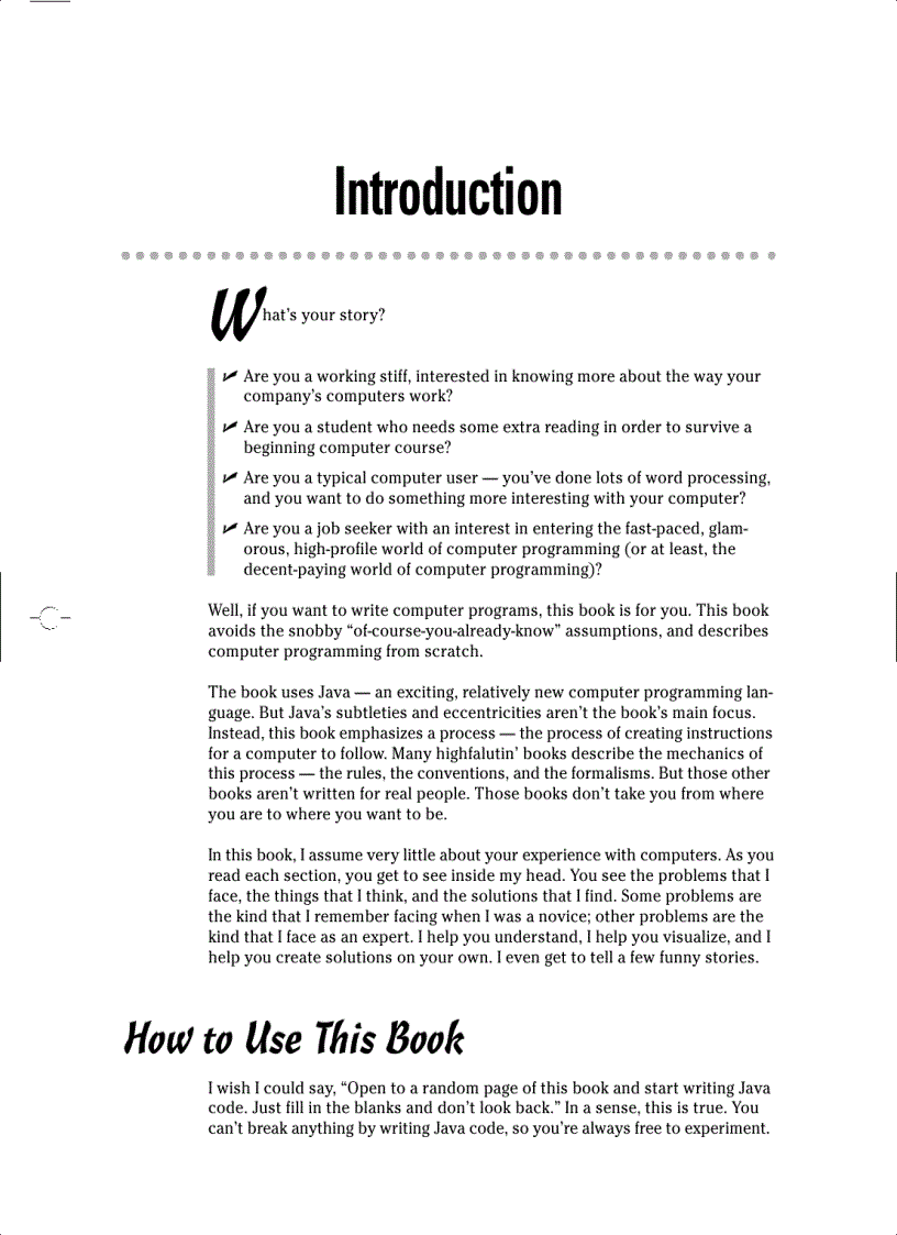 image for page Beginning Programming with Java For Dummies