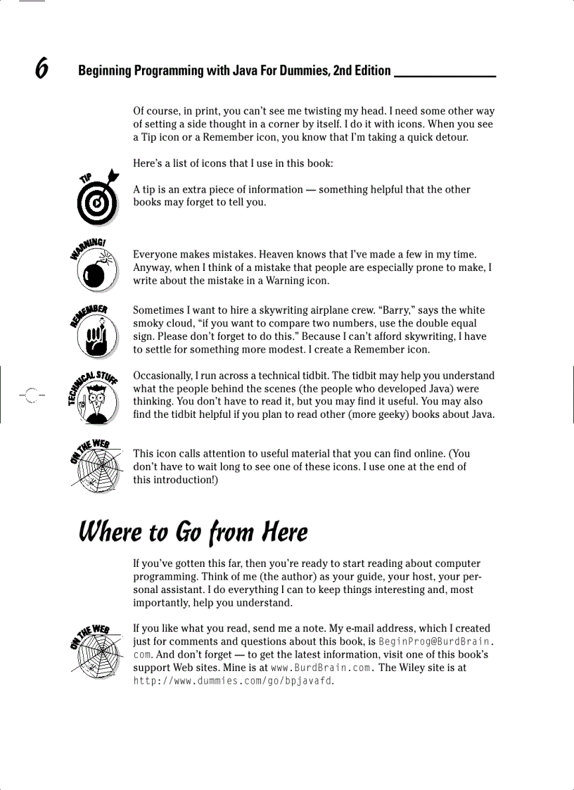 image for page Beginning Programming with Java For Dummies