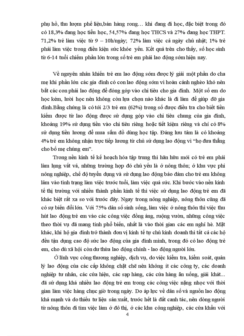 image for page Bài tập lớn hôn nhân đề 8 nêu trách nhiệm của cha mẹ và của những người thân thích về tình trạng trẻ em phải lao động sớm