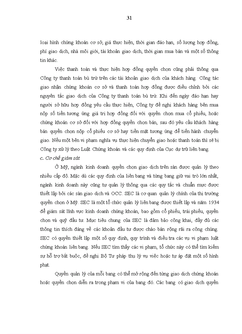 image for page Quyền chọn chứng khoán điều kiện khả năng và giải pháp để áp dụng quyền chọn chứng khoán vào thị trường chứng khoán Việt Nam