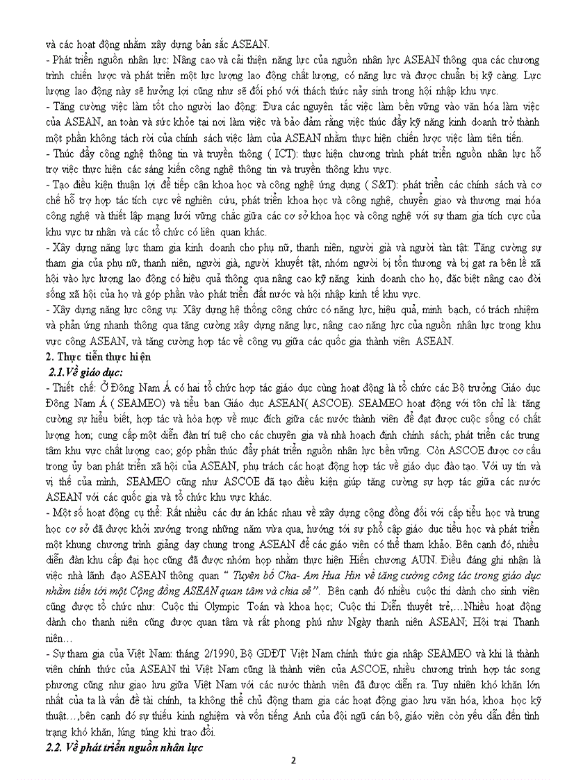 image for page Phát triển con người trong Cộng đồng văn hóa xã hội ASEAN