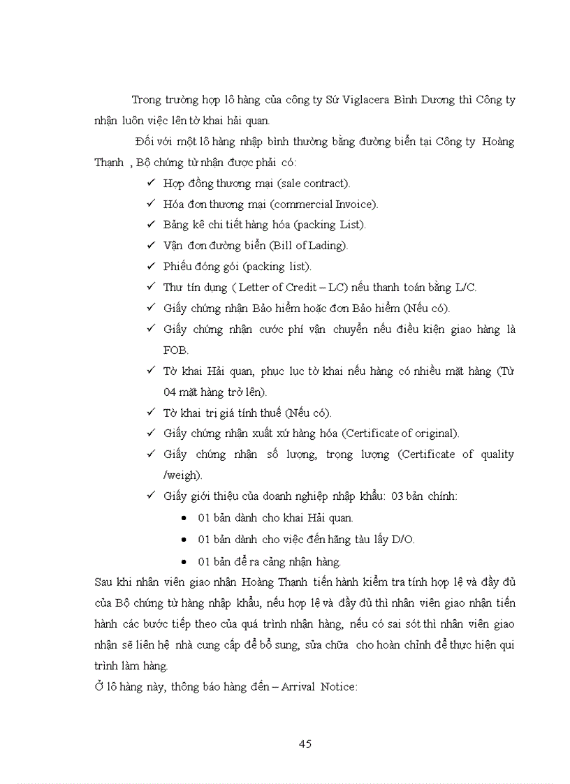image for page Quy trình thủ tục Hải quan dối với hàng hóa nhập khẩu bằng đường biển và một số giải pháp nâng cao hiệu quả quy trình nhập khẩu tại Công ty TNHH thương mại Hoàng Thạnh