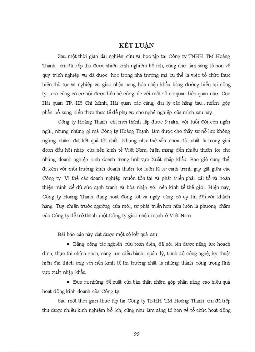 image for page Quy trình thủ tục Hải quan dối với hàng hóa nhập khẩu bằng đường biển và một số giải pháp nâng cao hiệu quả quy trình nhập khẩu tại Công ty TNHH thương mại Hoàng Thạnh