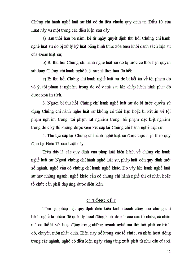 image for page Các quy định của pháp luật hiện hành về điều kiện kinh doanh và chứng chỉ hành nghề Phân tích chứng chỉ hành nghề Luật sư