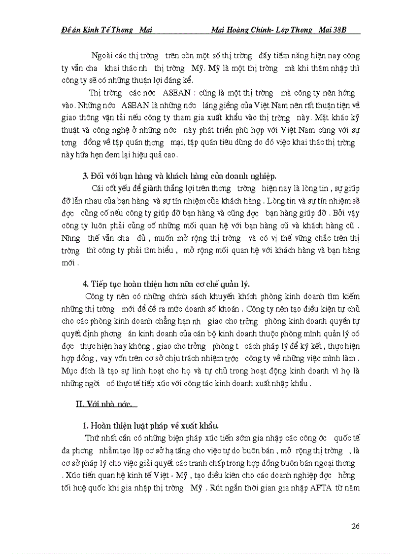 image for page Thương Mại Quốc tế nói chung và trong hoạt động xuất khẩu nói riêng