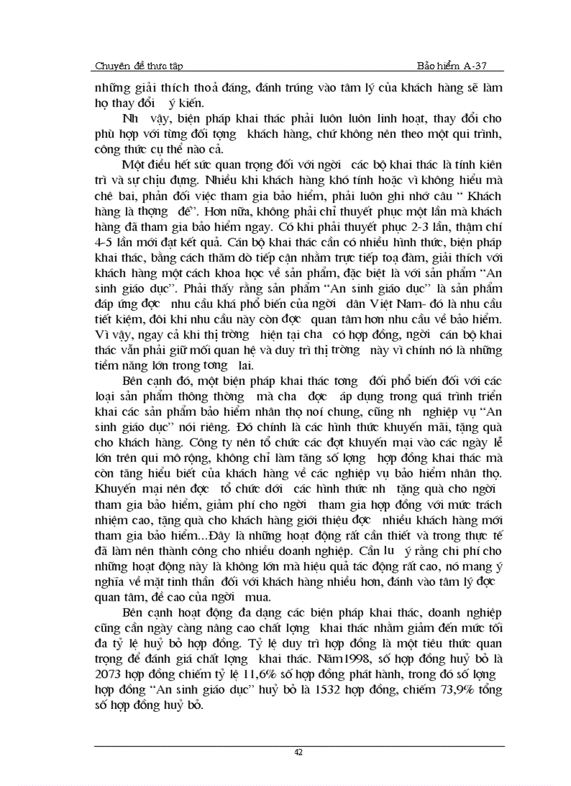 image for page Thực trạng và một số biện pháp phát triển nghiệp vụ này ở công ty Bảo hiểm nhân thọ