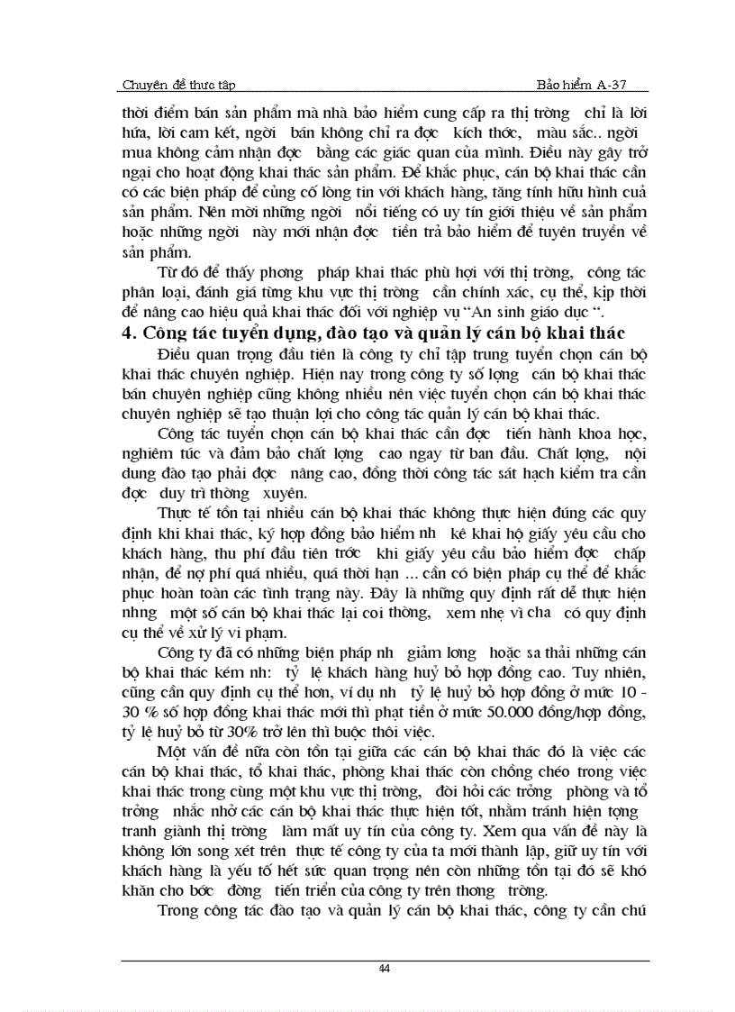 image for page Thực trạng và một số biện pháp phát triển nghiệp vụ này ở công ty Bảo hiểm nhân thọ
