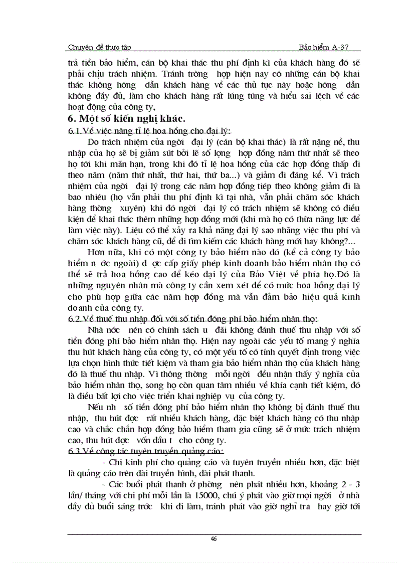 image for page Thực trạng và một số biện pháp phát triển nghiệp vụ này ở công ty Bảo hiểm nhân thọ