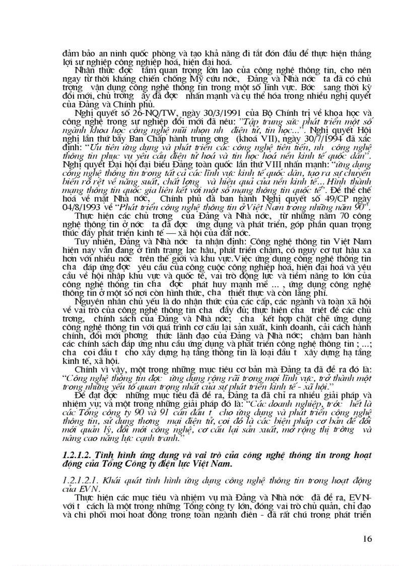 image for page Thực trạng quy trình Chuẩn bị thực hiện và quản lý dự án tại Trung tâm Công nghệ thông tin Tổng Công ty điện lực Việt Nam