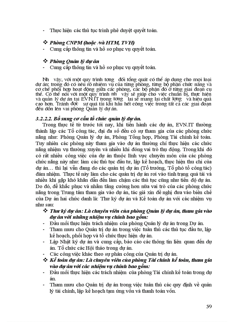 image for page Thực trạng quy trình Chuẩn bị thực hiện và quản lý dự án tại Trung tâm Công nghệ thông tin Tổng Công ty điện lực Việt Nam