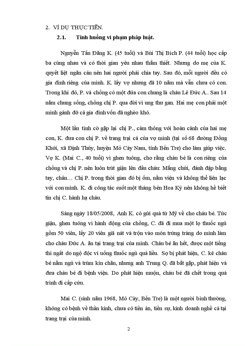 image for page Cho một ví dụ về vi phạm pháp luật và phân tích cấu thành của vi phạm pháp luật đó